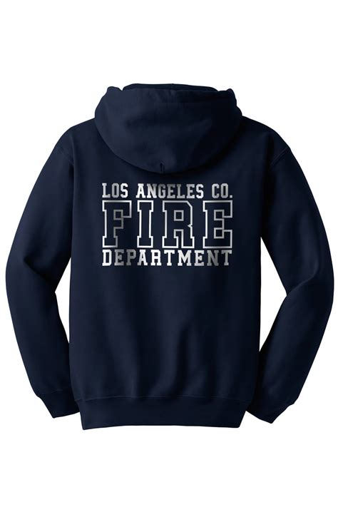 Los Angeles County Fire Department Duty Hooded Sweatshirt 1c Cty Box