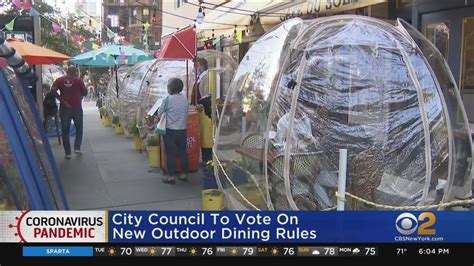 New York City Council To Vote On New Outdoor Dining Rules Youtube