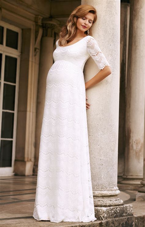 Verona Maternity Wedding Gown Ivory White Maternity Wedding Dresses