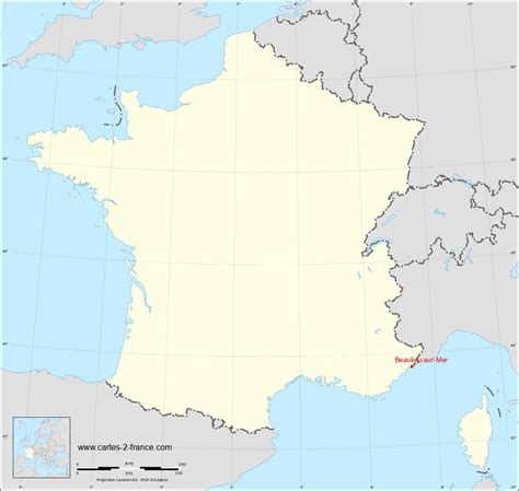 Carte De Beaulieu Sur Mer Situation Géographique Et Population De