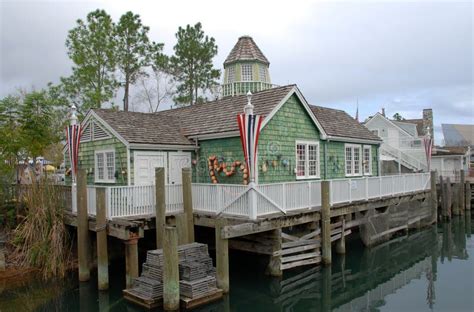 New England Fishing Village Stock Image Image Of Town Traditional