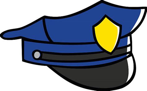 Cartoon Of The Police Badge Outline Illustrations Royalty Free Vector