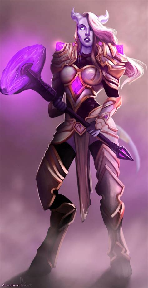Commission Draenei By Zynthex On Deviantart World Of Warcraft Art