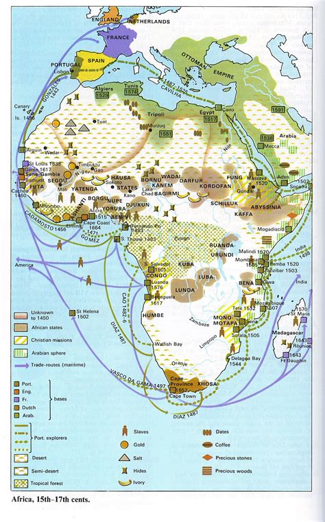 1500 1700 Africa World History Map Imaginary Maps Infographic Map