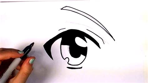 Easy Anime Eye Drawing Practicin Lápiz Rostos Olho Visage Bodenswasuee