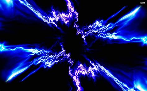 Blue Electricity Background