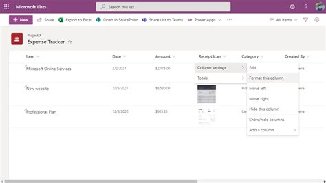 Format An Image Column With Preview In Microsoft Lists And Sharepoint