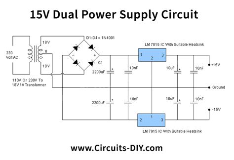 15v Dual Power Supply Regulated