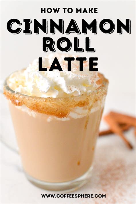 Cinnamon Roll Latte - | Coffee recipes, Latte recipe homemade, Coffee