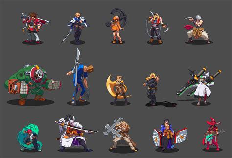 Artstation Guilty Gear Strive Launch Roster Sprites