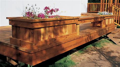 Benches And Planters Fine Homebuilding Deck Planter Boxes Decking