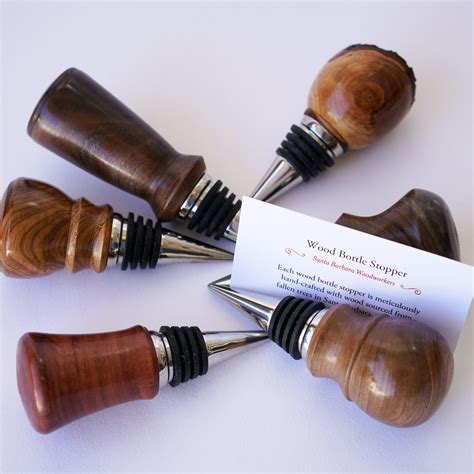 Fine Wood Wine Bottle Stopper Santa Barbara Wood Art And Decor Santa