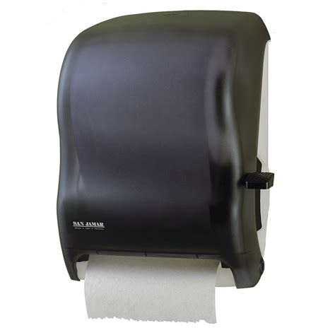 San Jamar Black Roll Towel Dispenser With Lever