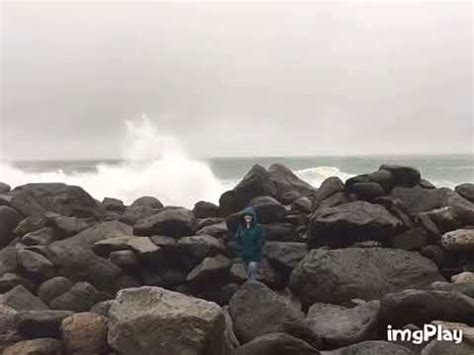 Girl Gets Smashed By Wave YouTube