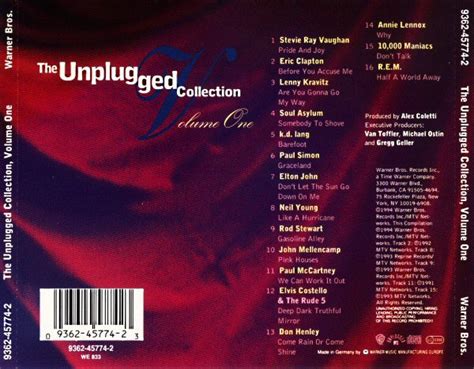 Mtv The Unplugged Collection Volume One Cd Tpl Records
