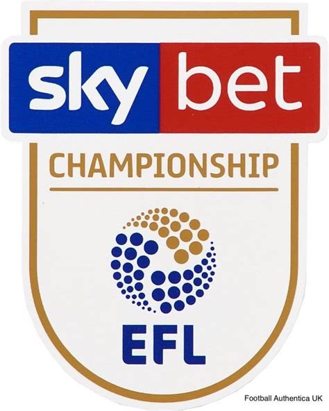 2018 19 20 sky bet efl championship official player issue size football soccer badge patch
