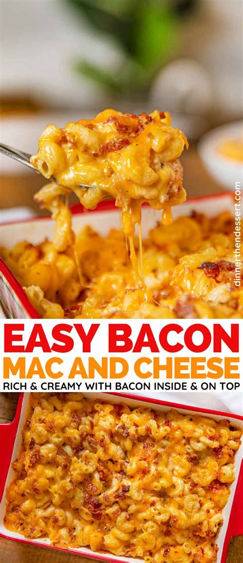 Bacon Mac And Cheese Is A Rich And Creamy Bacon Loaded Three Cheese