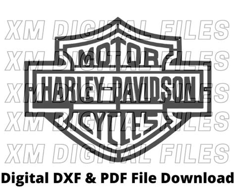 Harley Davidson Dxf File Laser Dxf File Digital Download Etsy