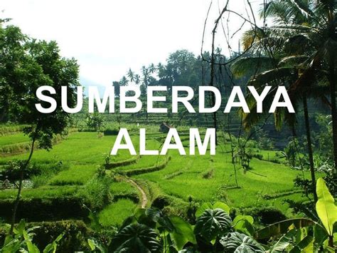 sumber daya alam
