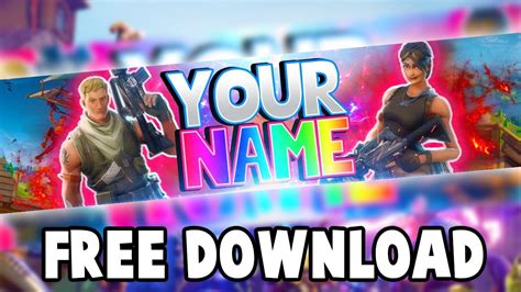 Hoy os regalo un banner gratis. Free Fortnite Banner Template | Fortnite Battle Royale ...