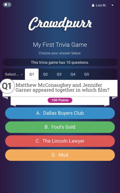 Trivia Game Settings Interface Crowdpurr Help