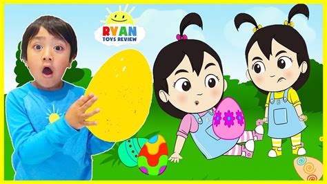 Ryan and company becomes this in ryan pirate adventure cartoon , with a goal to find treasure with a treasure map. Easter Egg Hunt Surprise for Kids with Ryan, Emma, Kate ...