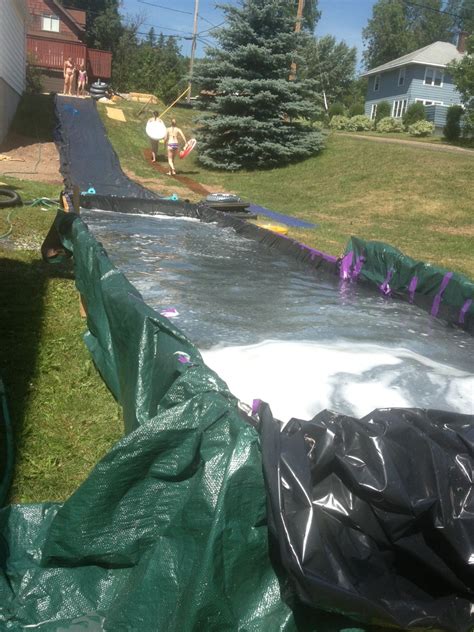 Diy Slip N Slide With Pool Home And Garden Reference