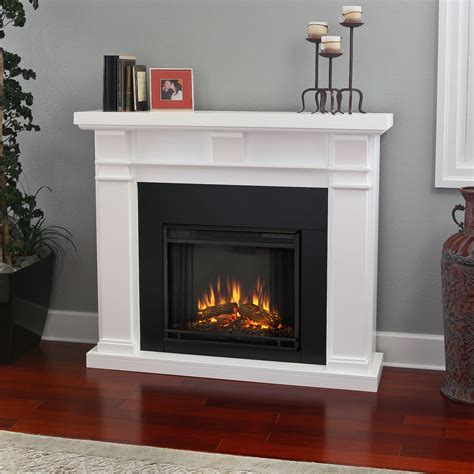 real flame porter electric fireplace  white