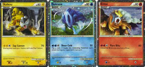 All of the legendaries are introduced with amazing overworld cutscenes in 3d that show them off to the player before the battle (with what i assume to. legendary beasts cards-shiny- by lossetta932 on DeviantArt
