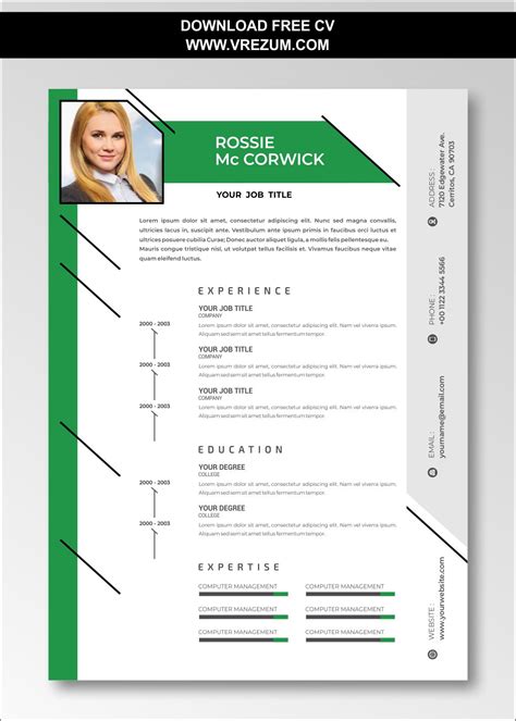 Download a curriculum vitae template for microsoft word® and google docs. (EDITABLE) - FREE CV Templates For Logistic | VREZUM