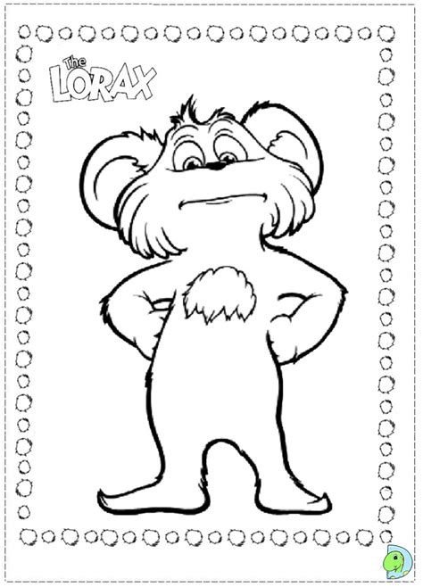 But will they listen before it's too late? The Lorax coloring page - DinoKids.org