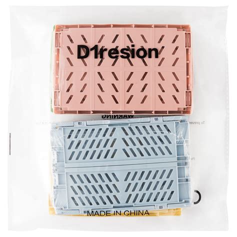 Buy D1resion 4pcs Mini Stackable Crates Decor Danish Pastel Aesthetic