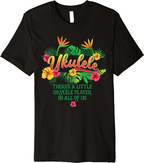 Amazon Com Great Ukulele Player Hawaii Shirt Premium T Shirt Clothing