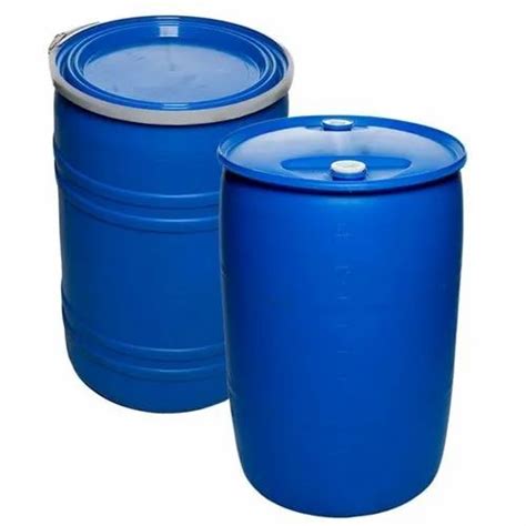 Blue Chemicals Classical Wide Mouth Plastic Drum For Storage Purposes