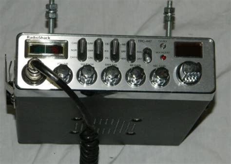 Radio Shack Brand Cb Radio Transceiver Model Trc 447 With Bracket And