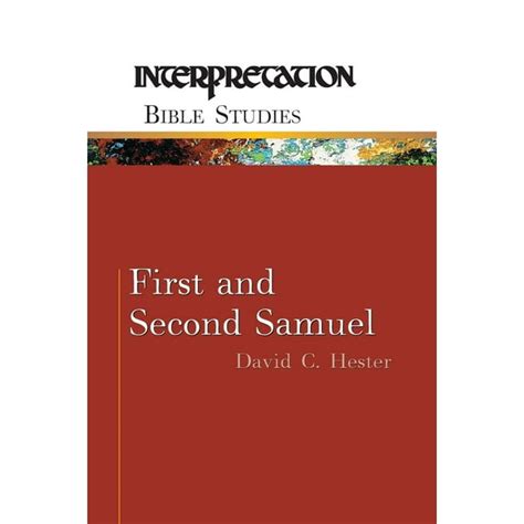 Interpretation Bible Studies First And Second Samuel Paperback