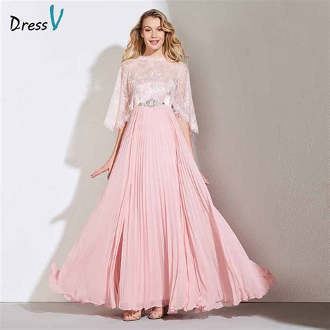 Dressv Dark Pearl Pink Evening Dress Strapless A Line With Jacket Beaded Lace Wedding Party