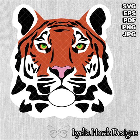Bengal Tiger White Tiger Silhouette Svg Clipart Lydia Hawk Designs