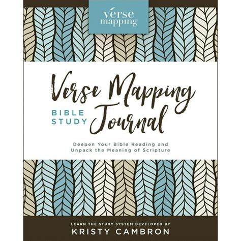 Verse Mapping Verse Mapping Bible Study Journal Deepen Your Bible