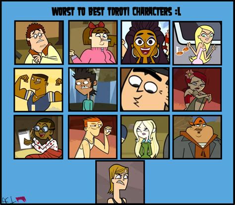 Total Drama My Worst To Best Tdroti Me By Omegadrive9 On