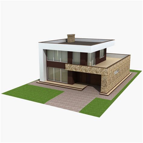 3ds Max Modern House Model