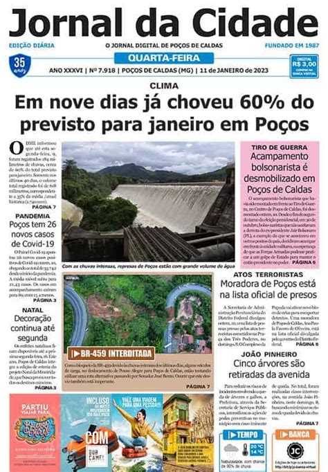 Jornal Da Cidade 11 De Janeiro De 2023 Jornal Da Cidade Notícias De Poços De Caldas E Região