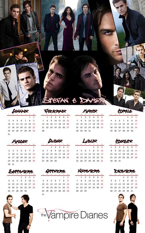Calendar The Vampire Diaries By Knight133 On Deviantart