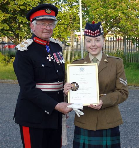 Louise Appointed New Lord Lieutenants Cadet Highland Reserve Forces