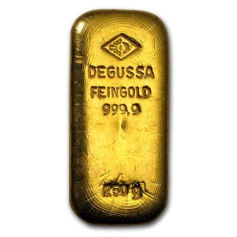 Buy 250 Gram Gold Bar Degussa Apmex