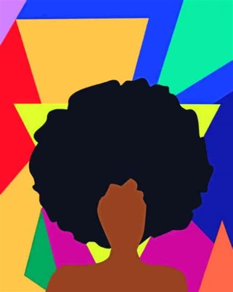Afro Woman Colorful Paint By Number Numeral Paint