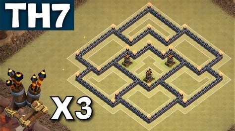 To know more about this th7 best coc base, continue even though the base alone is sufficient to stop most of the attacks used by town hall 7 attackers, using the clan castle can help a lot. TH7 War Base WITH 3 AIR DEFENCES Update Town Hall 7 Coc ...