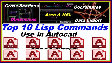 Top Lisp Commands Use In Autocad Cross Section Rd Data