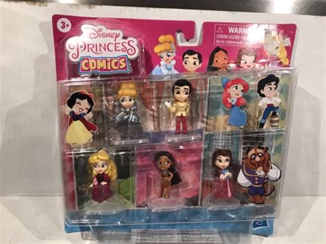 Disney Princess Comics Glitter Pack Including 5 2” Collectable Figures