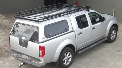 There are a number of options you can choose depending if you want standard or heavy duty. nissanD40-navara-oval-steel-full-length | Tradesman Roof Racks